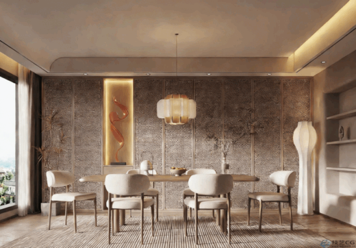 VRay5.2侘寂风餐厅表现案例-ACEScg工作流-新技术(图1)