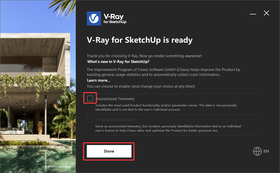 V-Ray 7.20.01 for SketchUp 2021-2026 Win破解版含安装方法(图6)