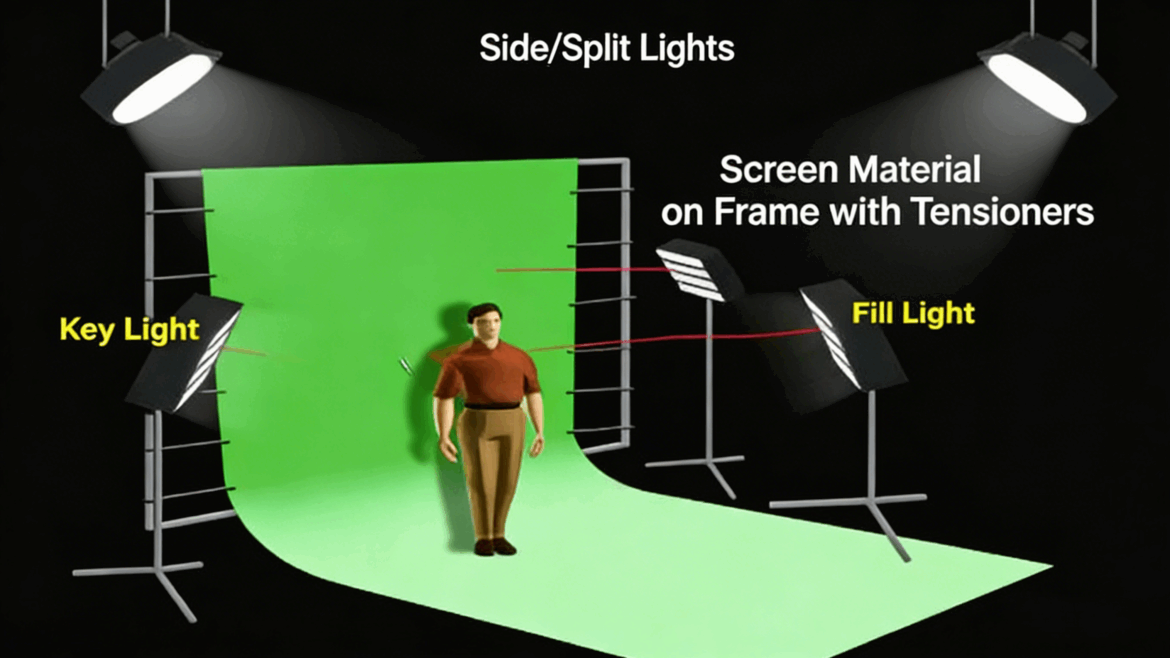 【中文字幕】特效合成绿屏抠像布景制作高级教程(图7)