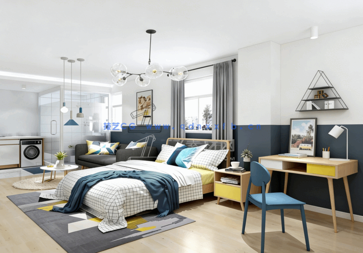 整体模型-136套北欧空间模型(图2)