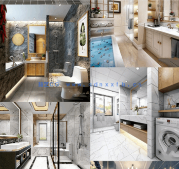 整套模型 147套卫生间模型（3Dmax源文件有材质 有场景 有灯光 ）(图8)