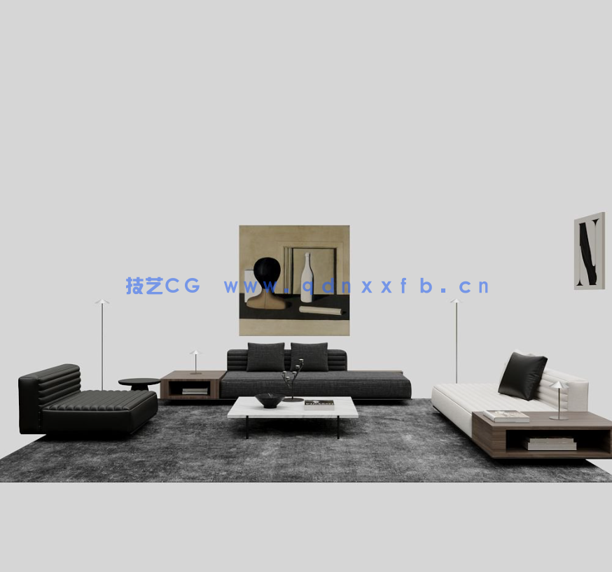 92套捕鱼人搭配好的软装搭配带max模型(图4)