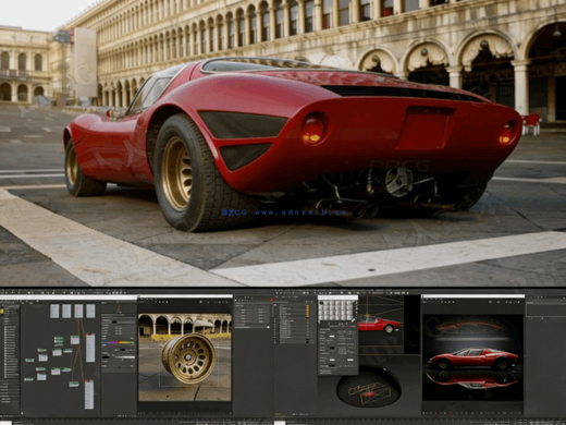 3dsmax与V-Ray汽车渲染大师班视频教程(图4)