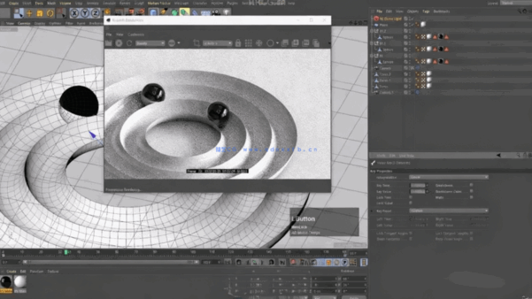 C4D与Redshift平滑无缝循环3D动画制作视频教程(图2)