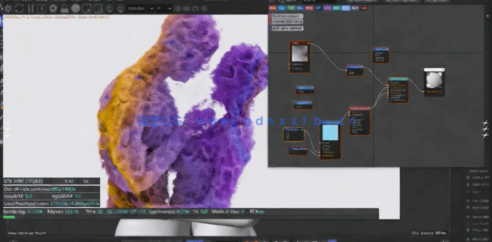 C4D与Octane梦幻云彩世界渲染制作流程视频教程(图3)