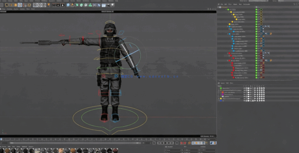 Cinema 4D角色动画完整6组实例制作训练视频教程(图1)