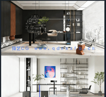 3DMax场景模型高颜值家装各空间（184套）(图5)