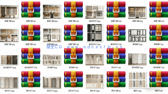 2023精选新款门窗模型合集(图1)