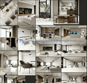 3D室内家装模型案例合集(图1)