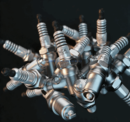 C4D一堆火花塞模型工程文件(Octane渲染器) Spark Plug(图1)