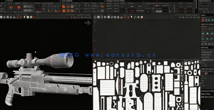 [3dsmax] 狙击步枪游戏模型完整制作流程视频教程(图5)