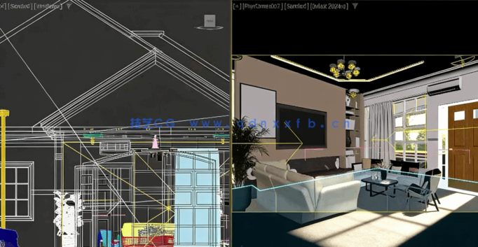 3dsMax与V-Ray 6室内外逼真渲染技术视频教程(图2)