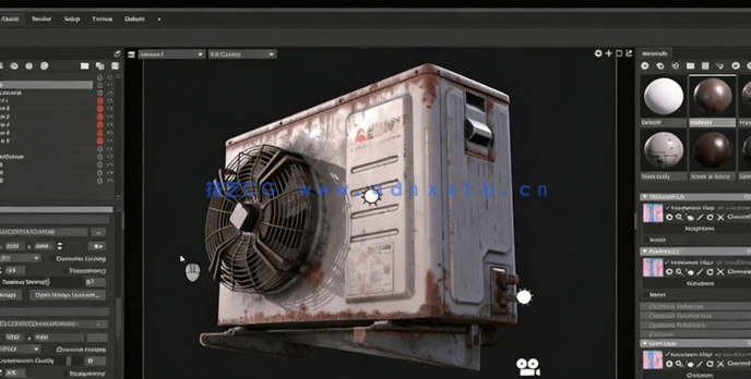  3dsmax逼真空调建模渲染制作流程视频教程(图2)