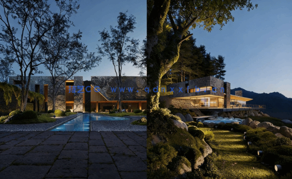 [3dsmax] 3dsmax建筑场景外部灯光照明大师班训练视频教程(图2)