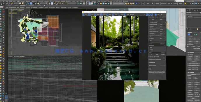 [3dsmax] 3dsmax建筑场景外部灯光照明大师班训练视频教程(图4)
