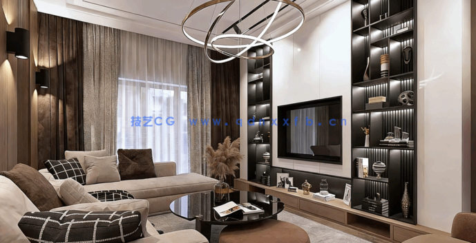 3dsmax与Vray真实室内设计环境制作全流程视频教程(图1)