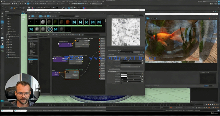 Maya鱼缸场景实例制作训练视频教程(图3)