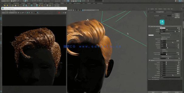 Maya中XGen逼真人物头发制作视频教程(图1)
