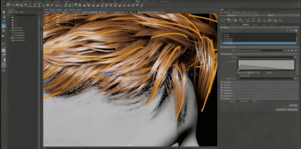 Maya中XGen逼真人物头发制作视频教程(图4)