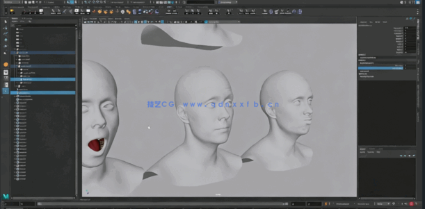 Maya摄影测量捕捉数据构建逼真人物面部视频教程 (图5)