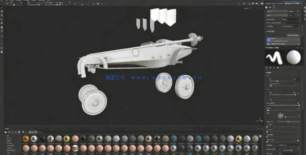 Maya中世纪骑士战车完整实例制作流程视频教程(图1)