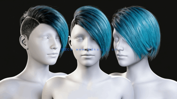 Maya与Fibershop实时制作3A级游戏角色头发视频教程(图1)