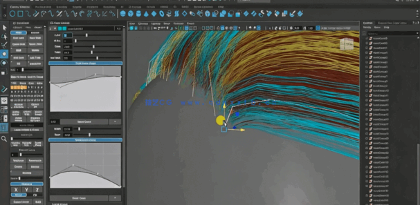 Maya与Fibershop实时制作3A级游戏角色头发视频教程(图5)