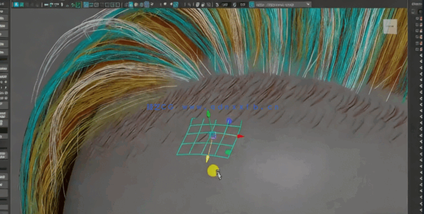 Maya与Fibershop实时制作3A级游戏角色头发视频教程(图7)