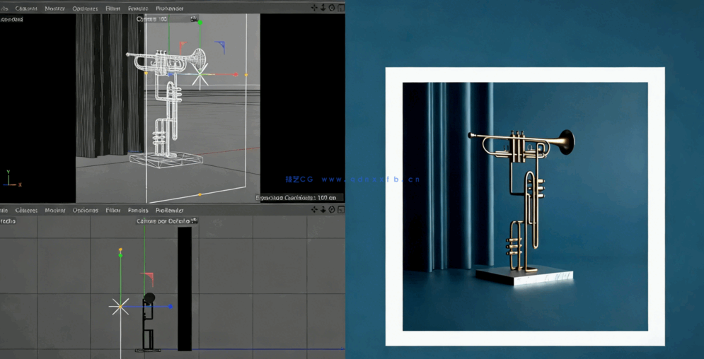 C4D与Octane创建3D构图插画静帧图像视频教程(图2)