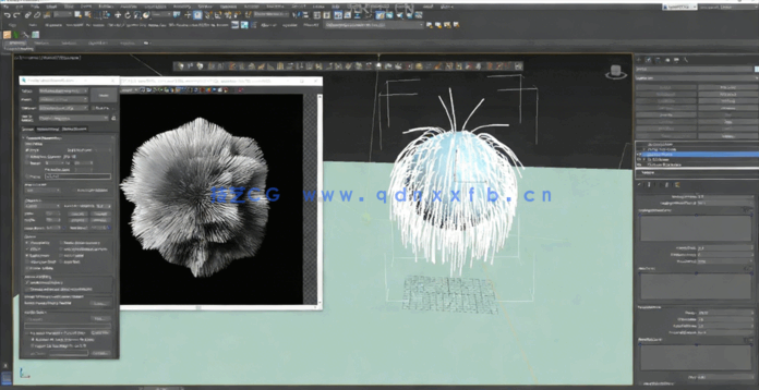 3dsmax毛绒球状模型动画处理视频教程(图2)