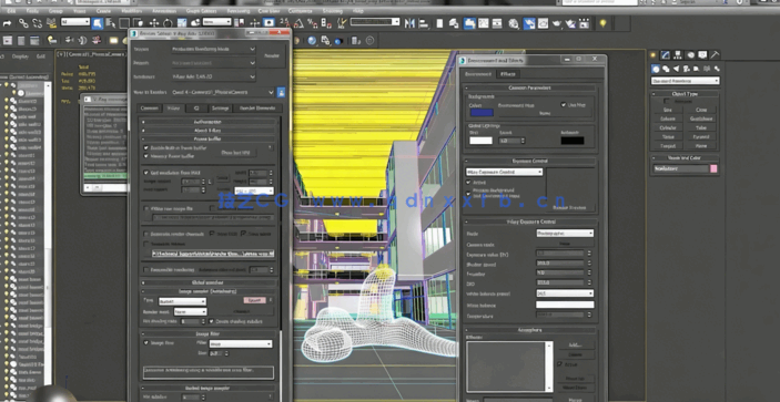 [3dsmax] 【中文字幕】3dsMax和Vray逼真建筑灯光照明技术训练视频教程(图3)