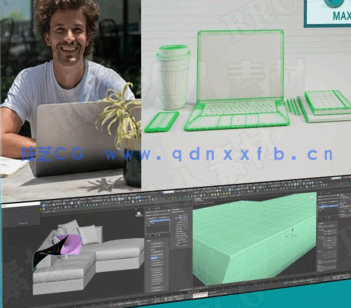 [3dsmax] 3dsMax逼真家具3D建模实例制作训练视频教程(图1)