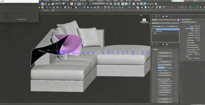 [3dsmax] 3dsMax逼真家具3D建模实例制作训练视频教程(图4)