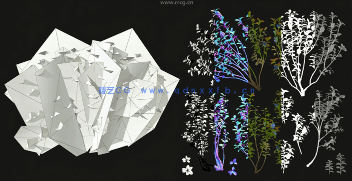 [3dsmax] 3dsmax草木植物游戏游戏资产模型制作视频教程(图2)
