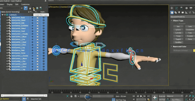 [3dsmax] 3dsmax人物角色骨骼动画入门指南视频教程(图2)