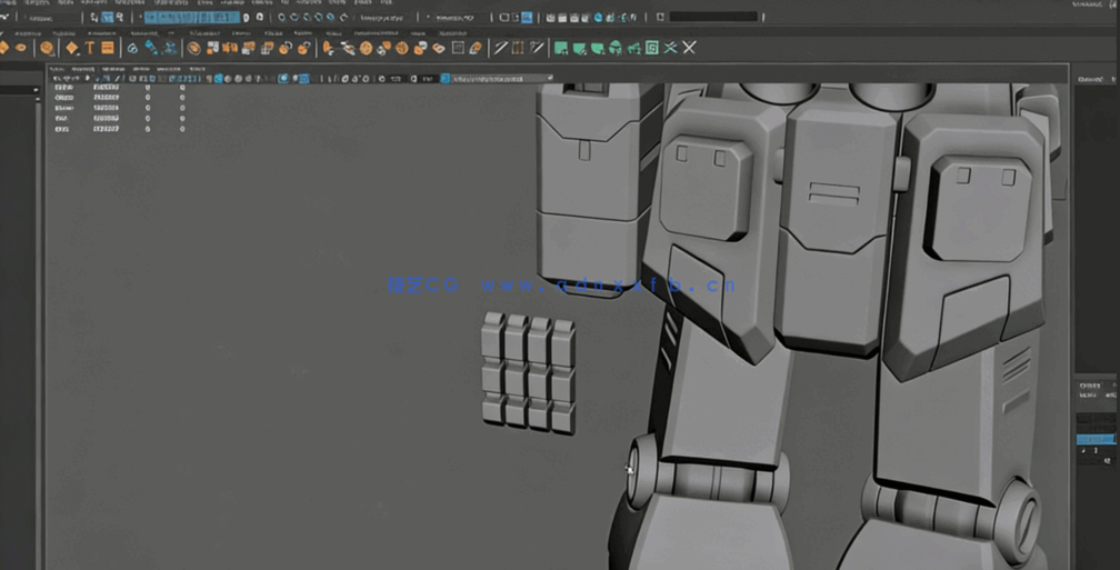 Maya高达机器人建模完整制作流程视频教程(图2)