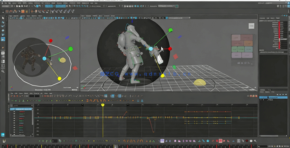 Maya英雄联盟3A级游戏动画制作视频教程(图4)