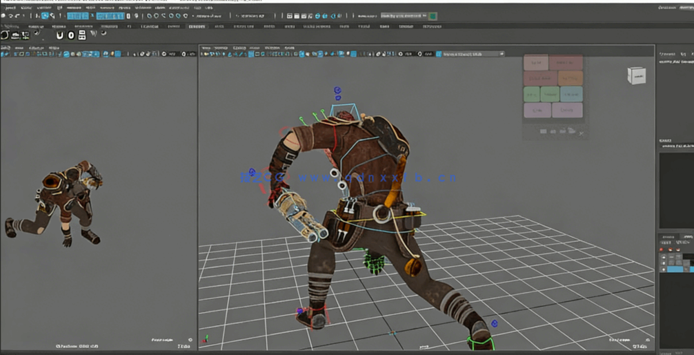 Maya英雄联盟3A级游戏动画制作视频教程(图9)