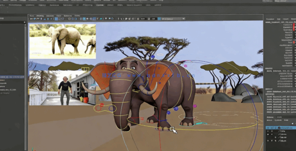 Maya与animBot大象动物骨骼绑定动画技术视频教程(图3)