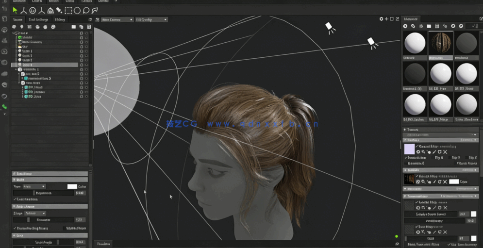  Maya与UE逼真人物头发制作工作流程视频教程(图1)