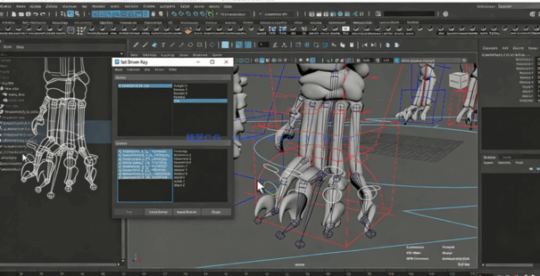 Maya猎豹四足动物骨骼绑定动画视频教程(图3)