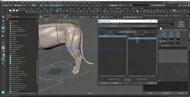 Maya猎豹四足动物骨骼绑定动画视频教程(图6)