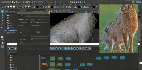 Maya中Yeti逼真动物毛发制作工作流程视频教程(图2)