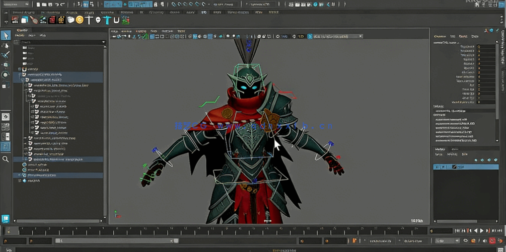 Maya游戏角色动画基础核心技术训练视频教程(图1)