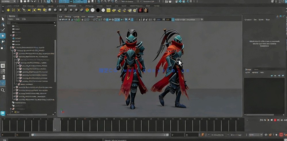 Maya游戏角色动画基础核心技术训练视频教程(图7)