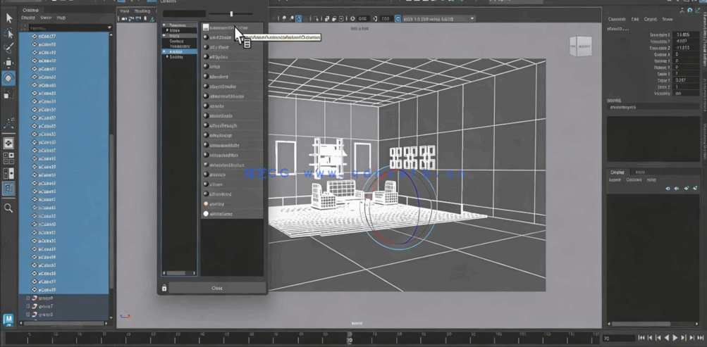  Maya客厅家具3D室内设计技术训练视频教程(图1)