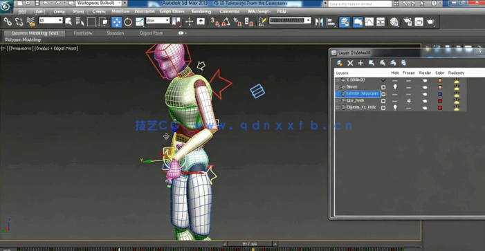 3D角色骨骼绑定动画实例训练视频教程(图2)