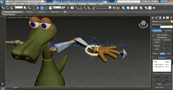 3D角色骨骼绑定动画实例训练视频教程(图4)