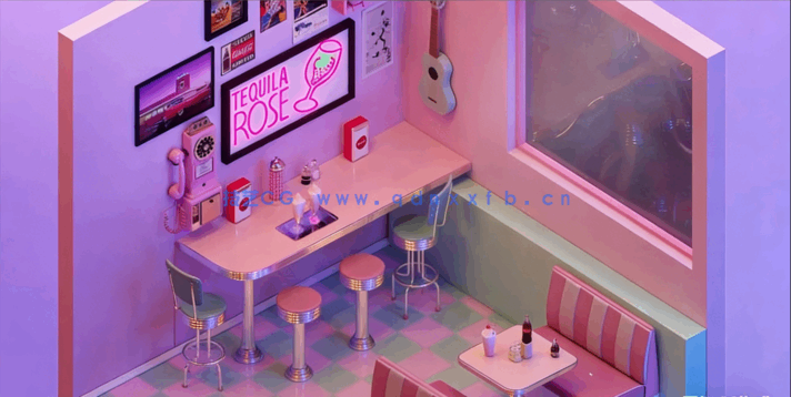 3dsmax与Corona复古小餐厅照明渲染实例制作视频教(图2)