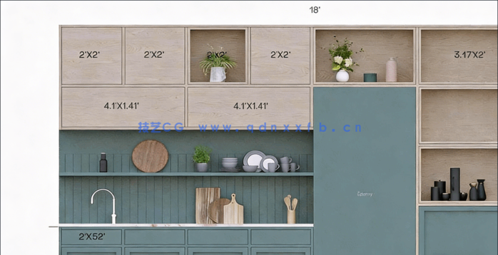 3DsMax与Corona Renderer厨房室内设计技术视频教程(图3)